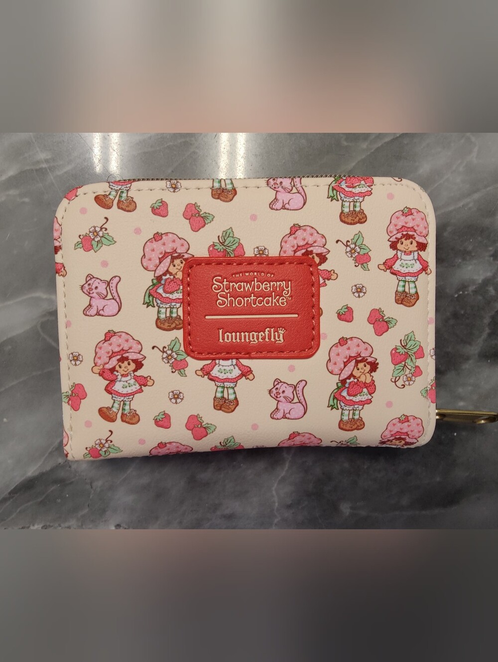NWOT Loungefly Strawberry Shortcake Cream and Pink Wallet